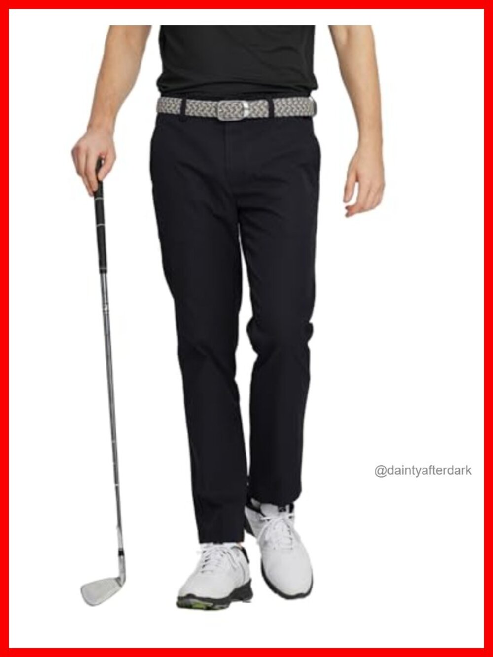 Men's Quick Dry Golf Pants 5 Pockets Lightweight Stretch Chino Pants 30/32/34
